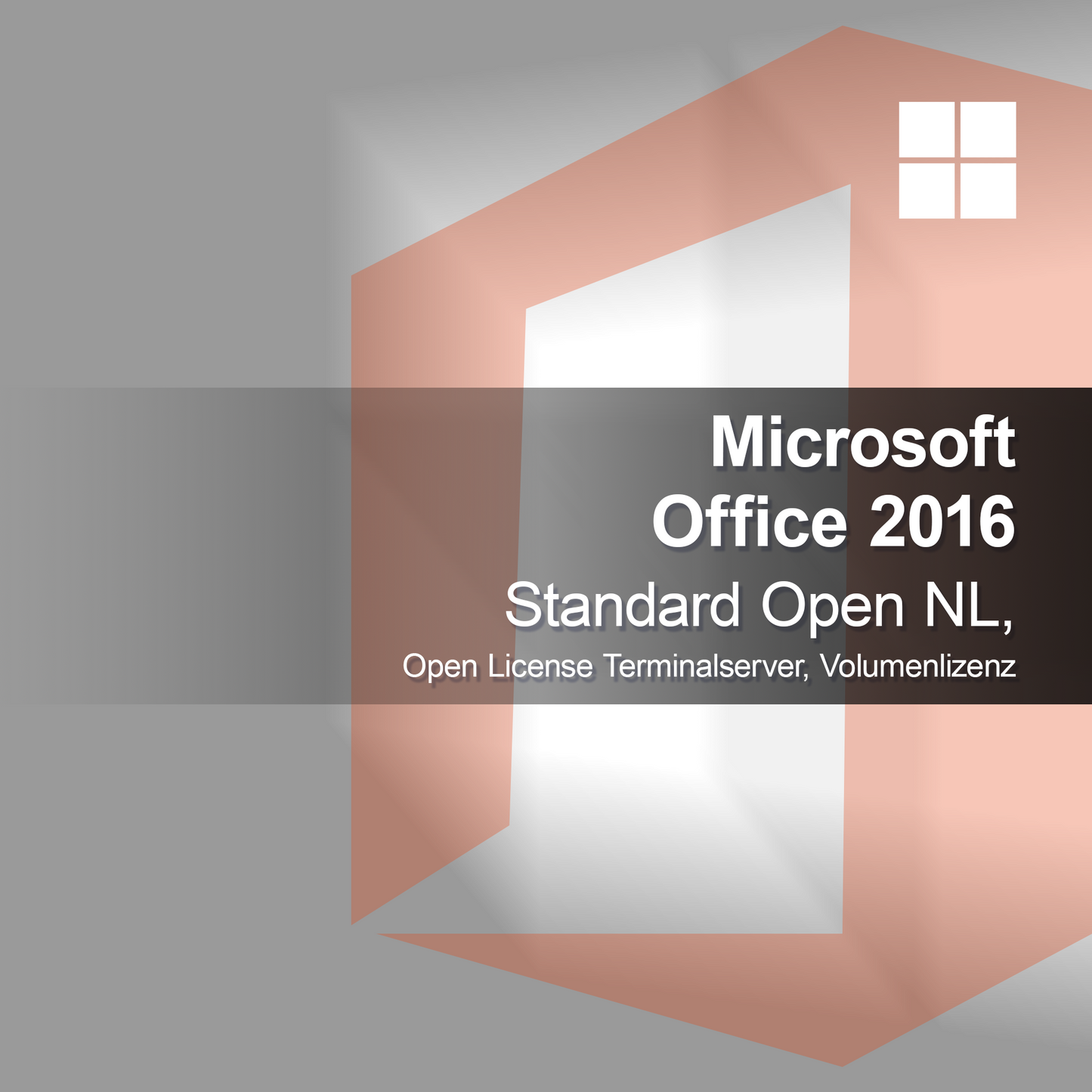 Microsoft Office 2016 Standard Open NL, Licence Ouverte Terminalserver, Licence en volume