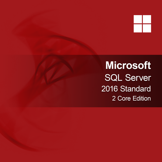 Microsoft SQL Server 2016 Standard - Édition 2 cœurs