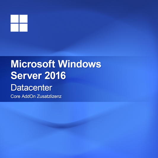 Microsoft Windows Server 2016 Datacenter, Core AddOn licence supplémentaire