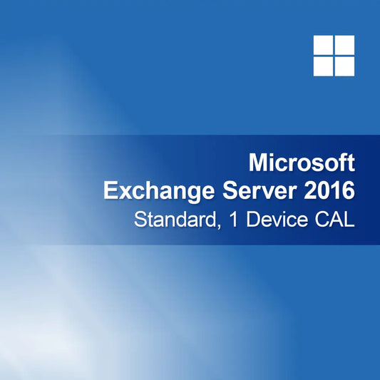 Microsoft Exchange Server 2016 Standard, 1 licence d'accès client (CAL) par appareil