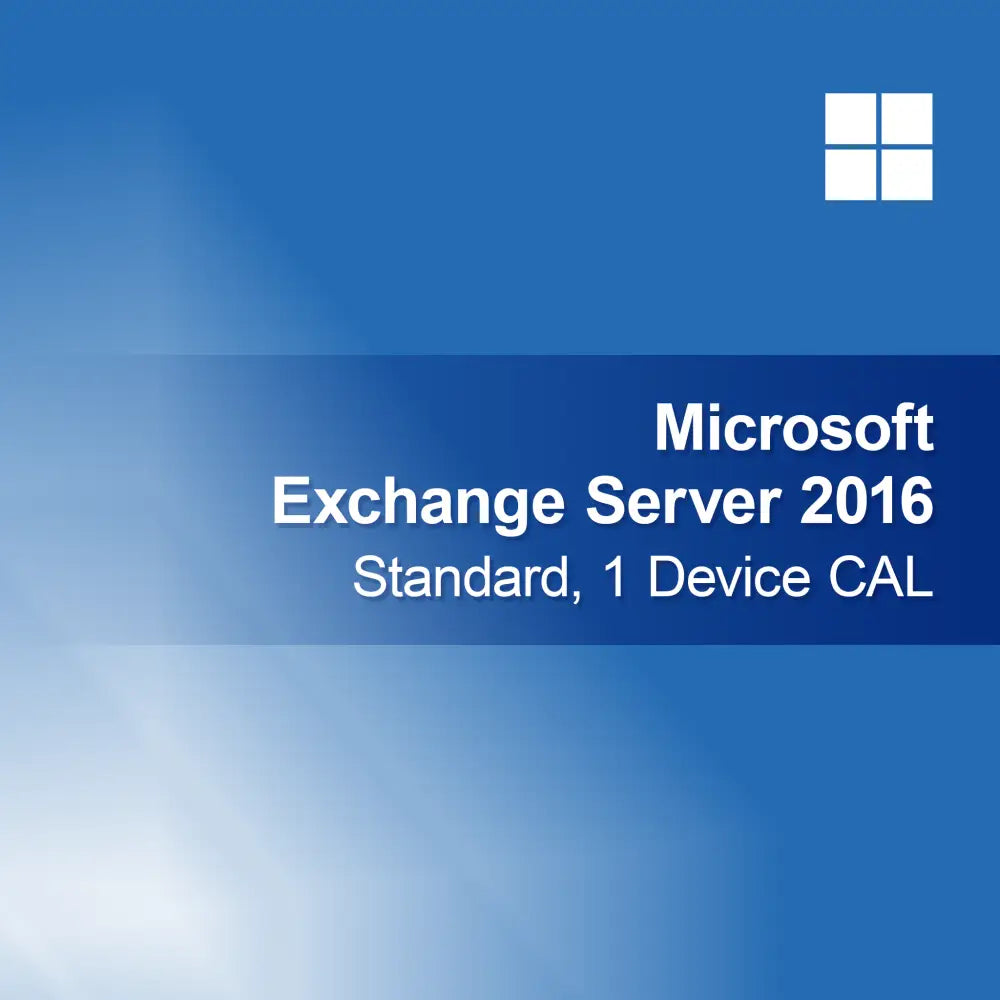 Microsoft Exchange Server 2016 Standard, 1 licence d'accès client (CAL) par appareil