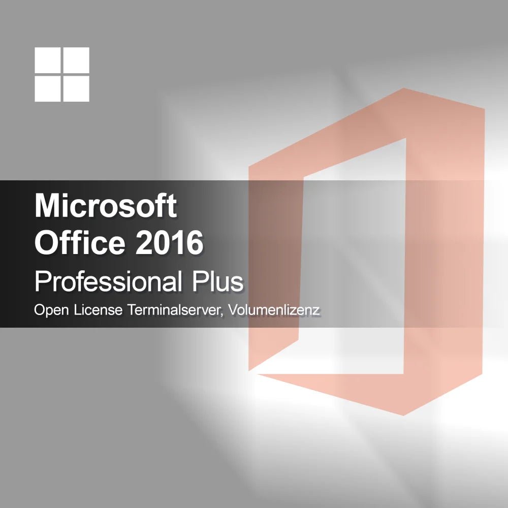 Microsoft Office 2016 Professional Plus Licence Ouverte Terminalserver, licence en volume