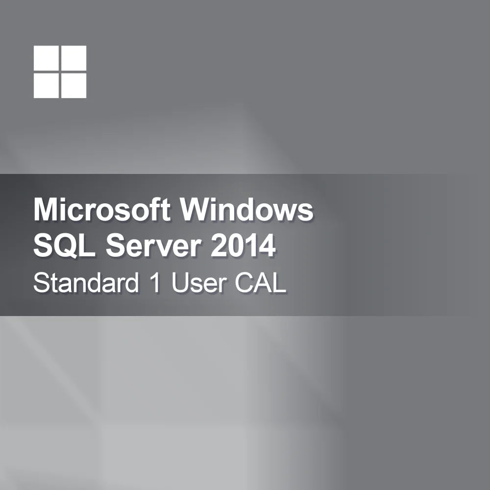 Microsoft SQL Server 2014 Standard 1 utilisateur CAL