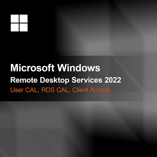 Microsoft Windows Remote Desktop Services 2022, CAL utilisateur, CAL RDS, Licence d'accès client