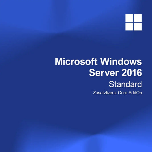 Licence supplémentaire Microsoft Windows Server 2016 Standard Core AddOn