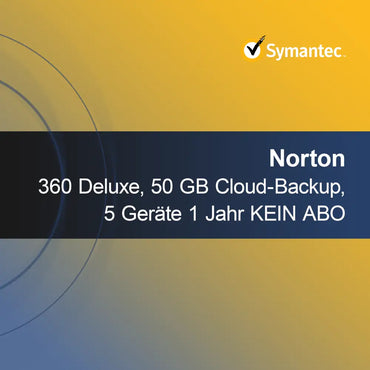 Norton 360 Deluxe, 50 Go de sauvegarde cloud, 5 appareils 1 an SANS ABONNEMENT