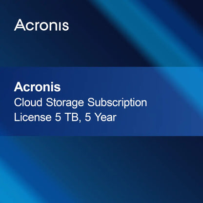 Licence d'abonnement Acronis Cloud Storage 5 To, 5 ans