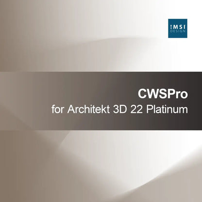 CWSPro pour Architekt 3D 22 Platinum