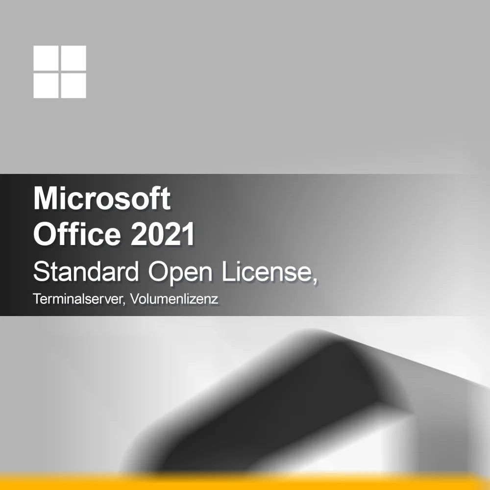 Microsoft Office 2021 Standard Licence Open, Serveur Terminal, Licence en volume