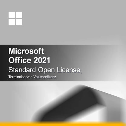 Microsoft Office 2021 Standard Licence Open, Serveur Terminal, Licence en volume