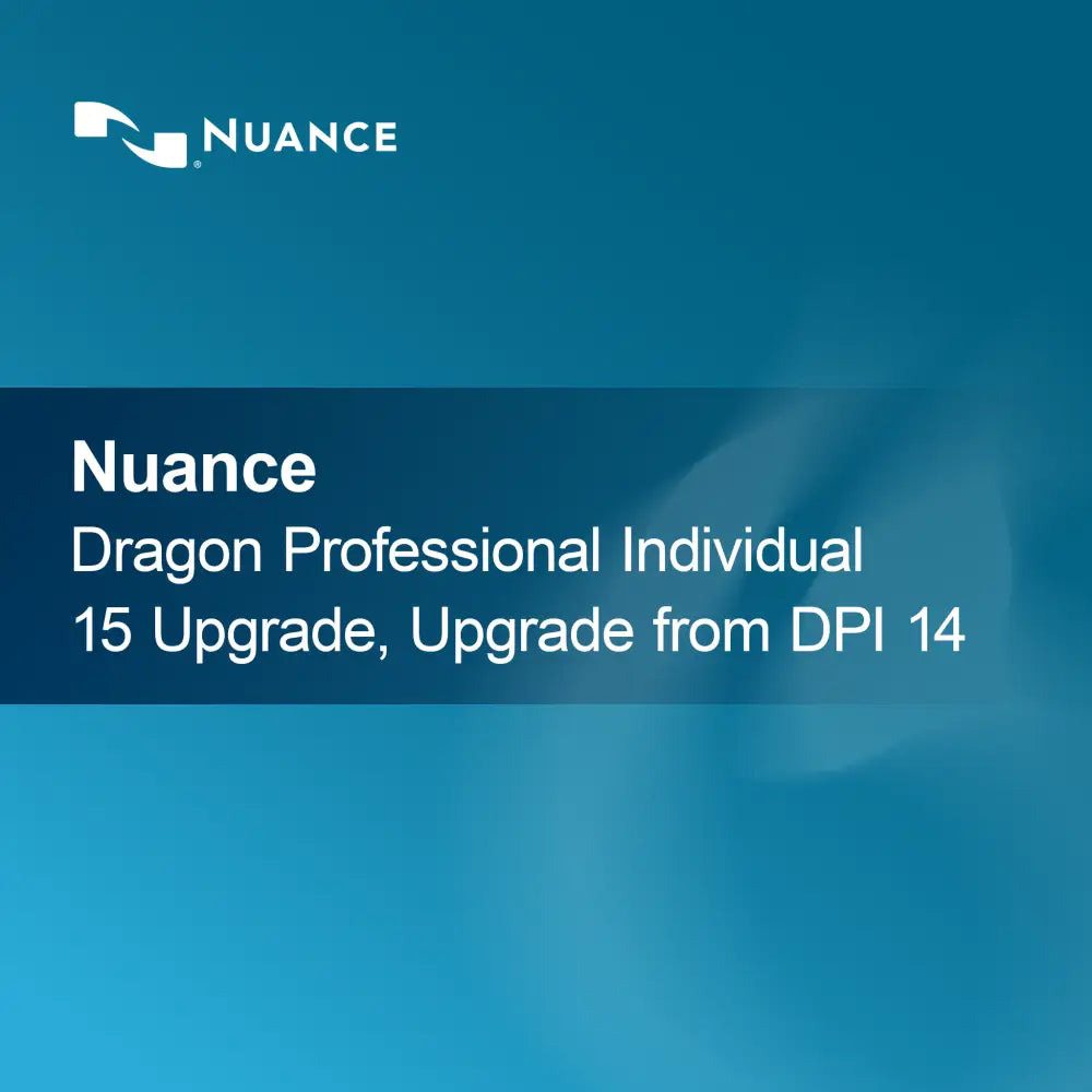Mise à niveau Nuance Dragon Professional Individual 15, mise à niveau depuis DPI 14